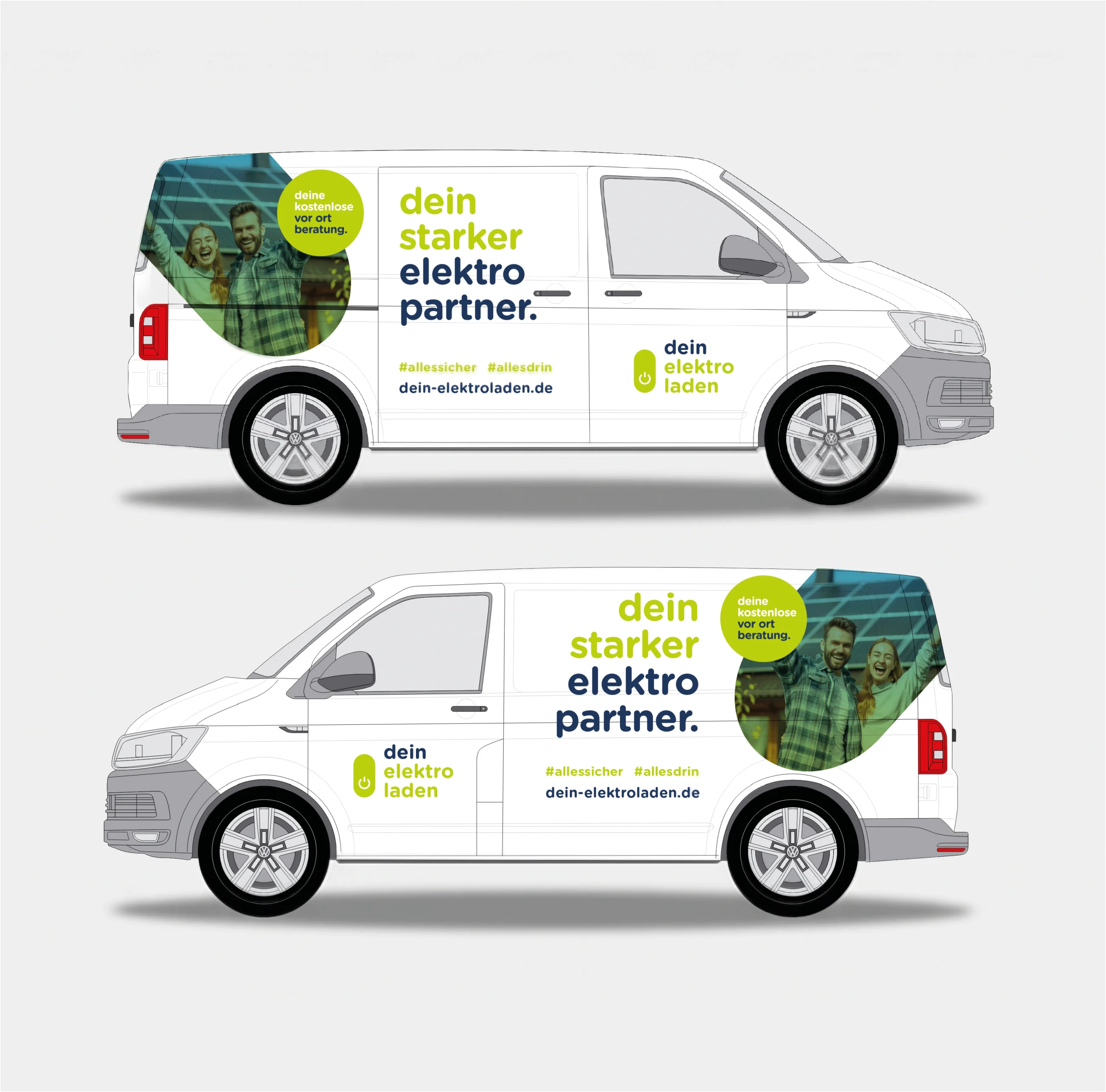 Rozanka dein elektroladen autobeschriftung corporate design dortmund