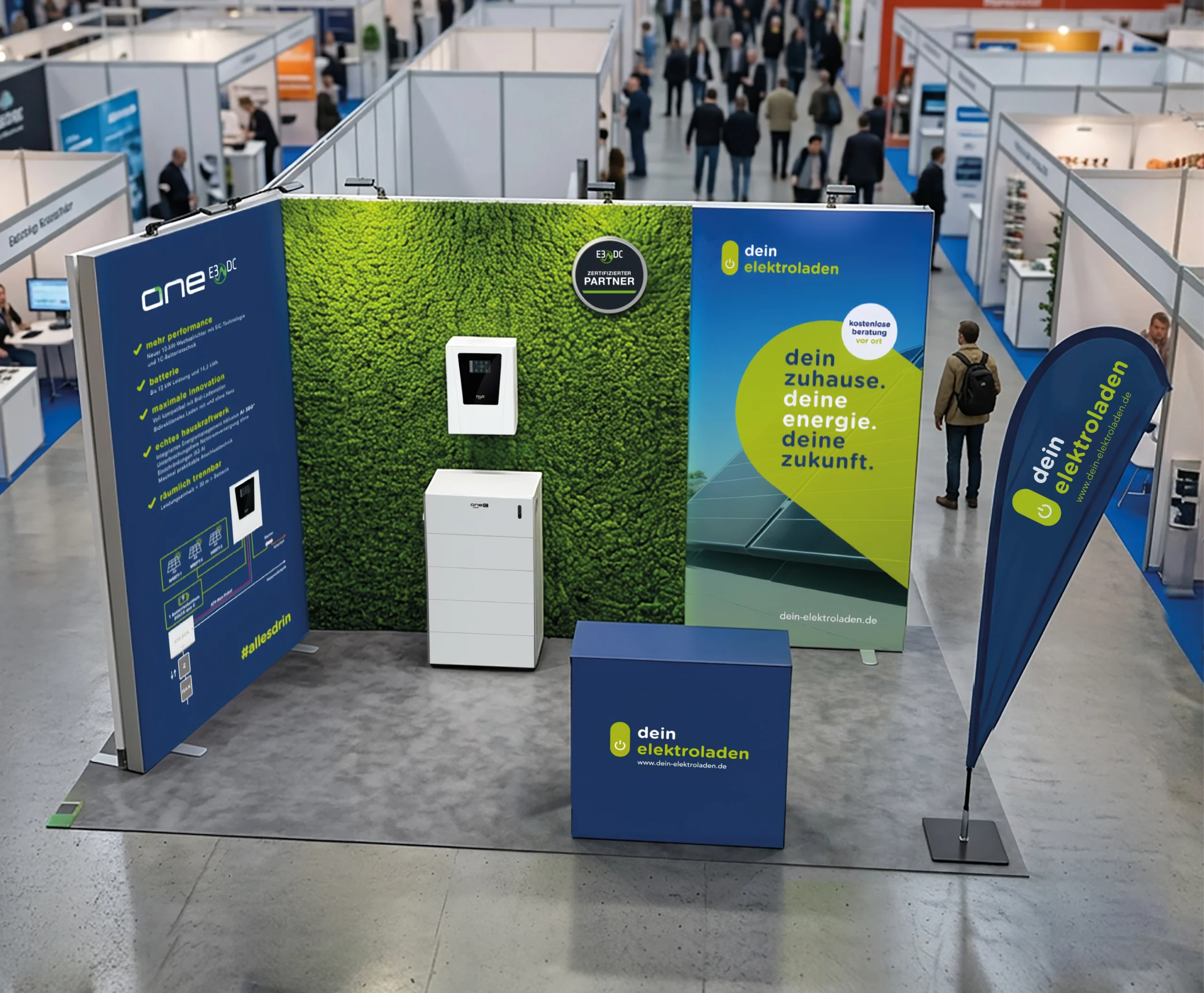 Rozanka dein elektroladen messedesign corporate design dortmund