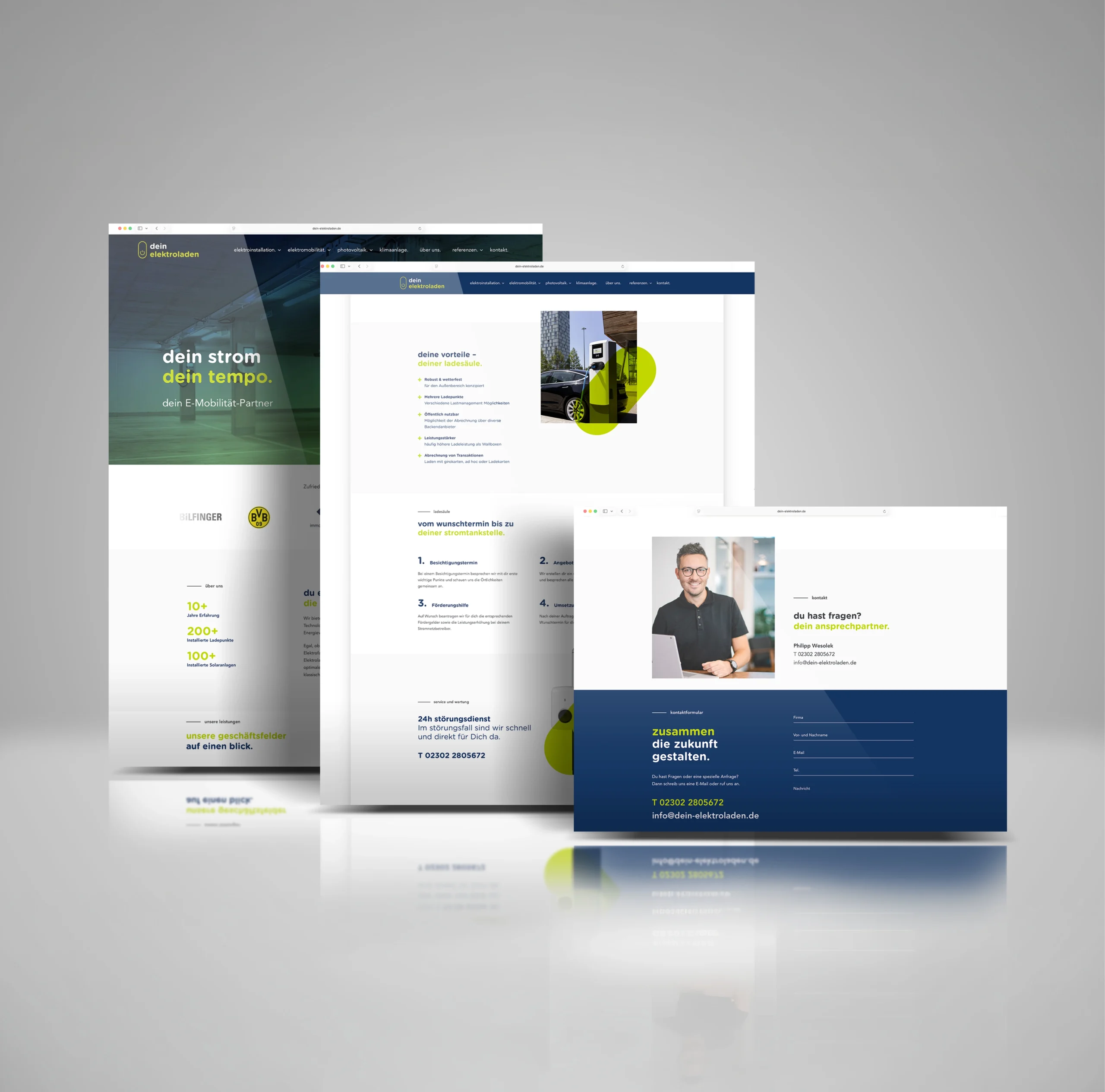 Rozanka dein elektroladen webdesign corporate design dortmund